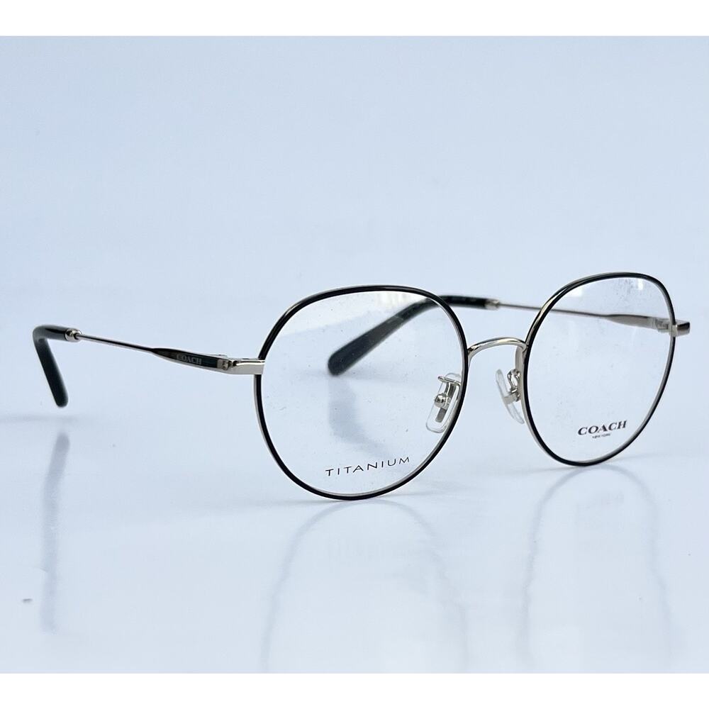 COACH Titanium HC5180TD Shiny Light Gold / Black Lightweight Frames 53 18 145 NW - Picture 4 of 16